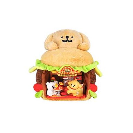 TOP TOY TC3601 Burger Shop Xếp hình lắp ráp ghép mô hình Line Puppy sắp khai trương: nhà hàng thức ăn nhanh burger