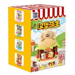 TOP TOY TC3601 Burger Shop Xếp hình lắp ráp ghép mô hình Line Puppy sắp khai trương: nhà hàng thức ăn nhanh burger