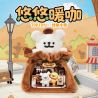 TOP TOY TC3603 Coffee Shop Xếp hình lắp ráp ghép mô hình Line Puppy sắp khai trương: Quán cà phê Youyou Nuan