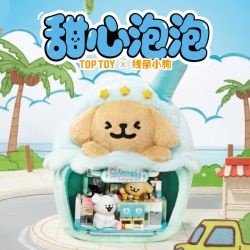TOP TOY TC3604 Bubble Tea Xếp hình lắp ráp ghép mô hình Line Puppy sắp khai trương: quán trà sữa trân châu