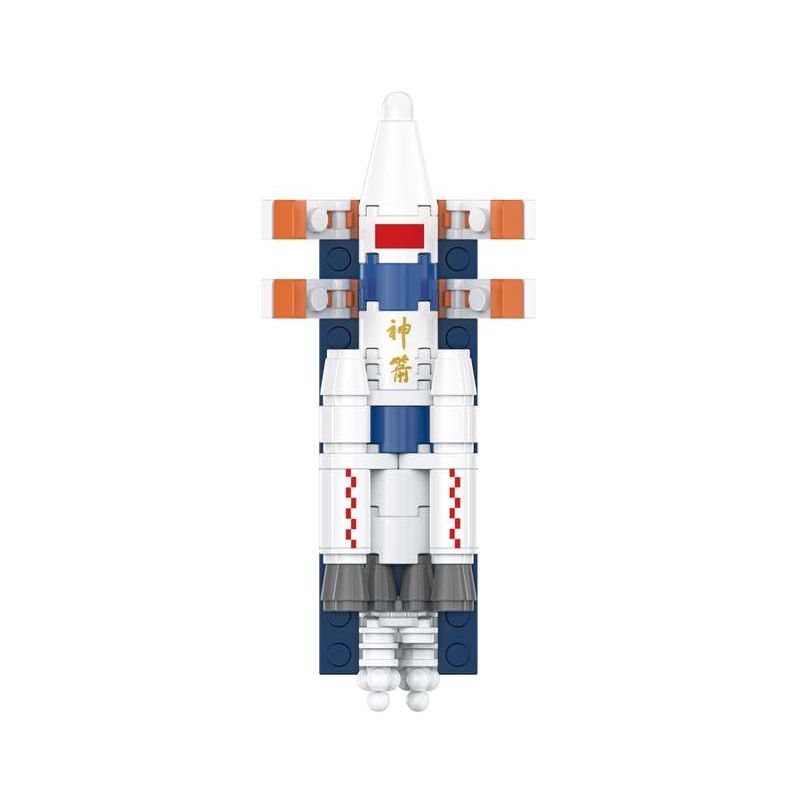 TOP TOY TC3024 Xếp hình lắp ráp ghép mô hình nam châm tủ lạnh tên lửa