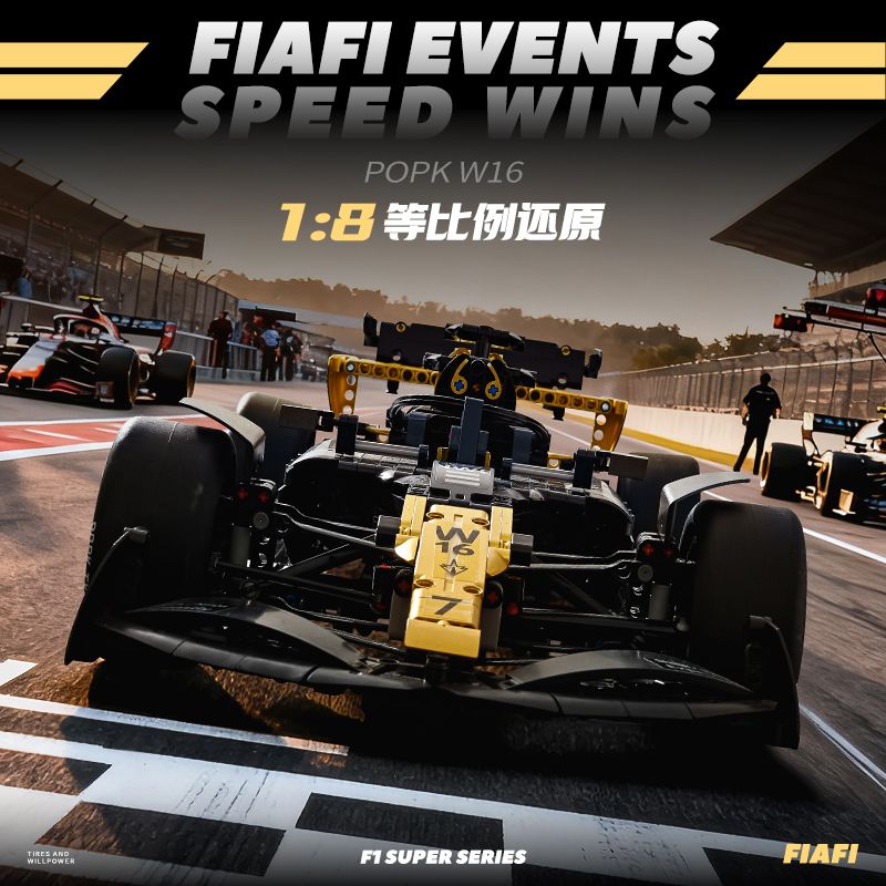 POPK MK6023 Xếp hình lắp ráp ghép mô hình Xe F1 1:8