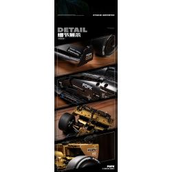 POPK MK6023 Xếp hình lắp ráp ghép mô hình Xe F1 1:8
