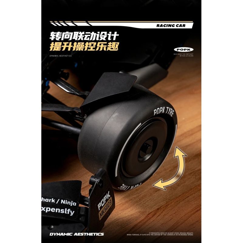 POPK MK6023 Xếp hình lắp ráp ghép mô hình Xe F1 1:8