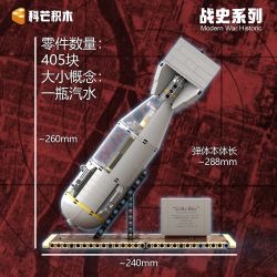 Comang 25999 Xếp hình lắp ráp ghép mô hình Mô hình bom nguyên tử hoàn chỉnh bên trong cậu bé Hiroshima trong Thế chiến thứ hai
