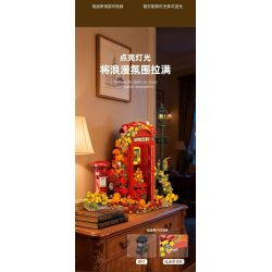 JIESTAR JJ9207 Telephone London Box Xếp hình lắp ráp ghép mô hình bốt điện thoại cổ điển