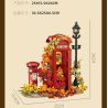 JIESTAR JJ9207 Telephone London Box Xếp hình lắp ráp ghép mô hình bốt điện thoại cổ điển