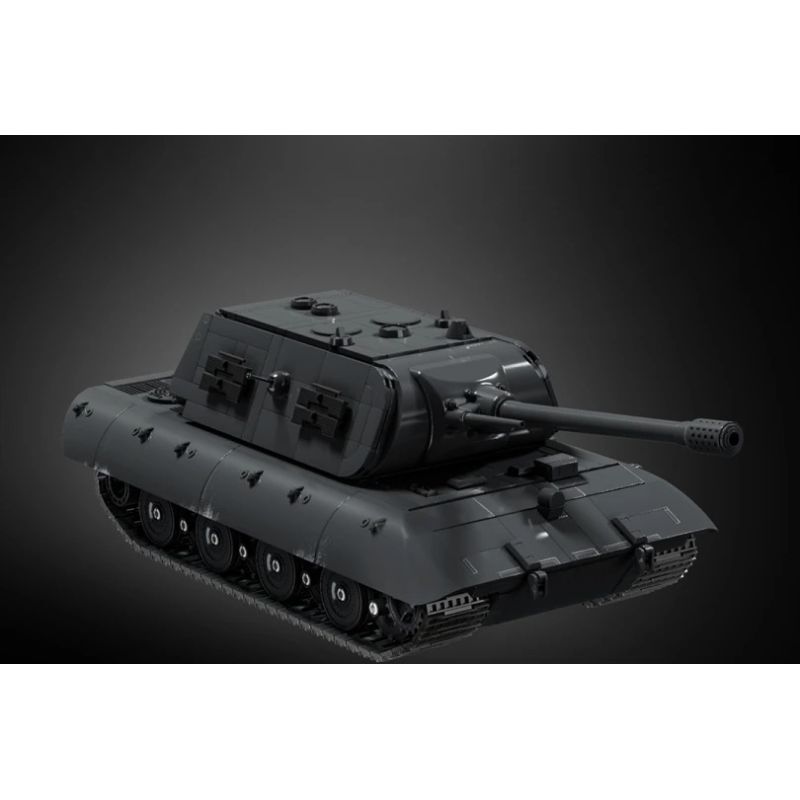 12GO 97020 E-100 Heavy Tank Xếp hình lắp ráp ghép mô hình Xe tăng hạng nặng E-100 phiên bản tháp pháo Maus 1:28