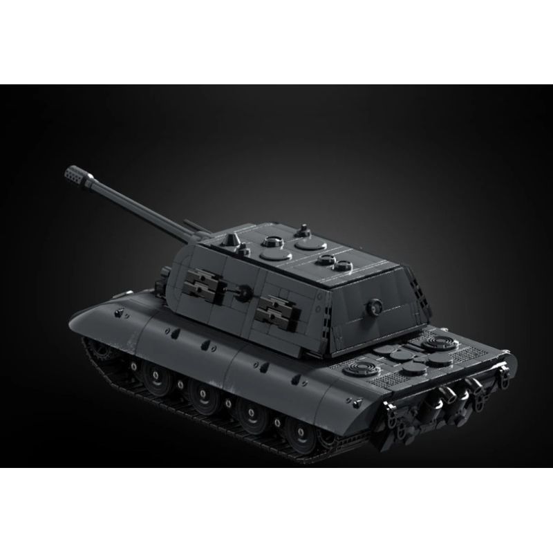 12GO 97020 E-100 Heavy Tank Xếp hình lắp ráp ghép mô hình Xe tăng hạng nặng E-100 phiên bản tháp pháo Maus 1:28