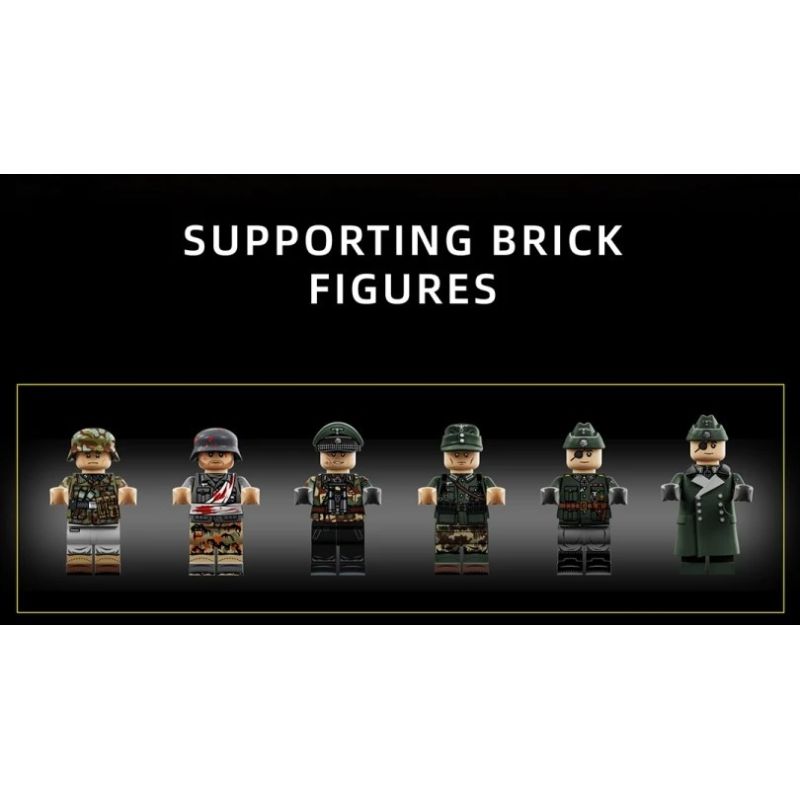 12GO 97020 E-100 Heavy Tank Xếp hình lắp ráp ghép mô hình Xe tăng hạng nặng E-100 phiên bản tháp pháo Maus 1:28