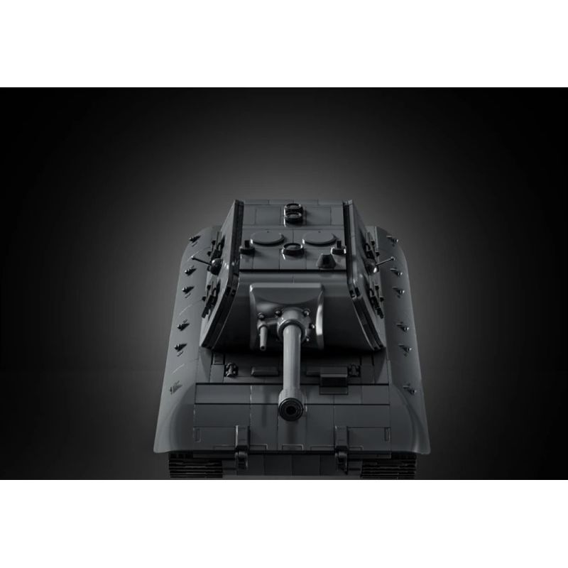 12GO 97020 E-100 Heavy Tank Xếp hình lắp ráp ghép mô hình Xe tăng hạng nặng E-100 phiên bản tháp pháo Maus 1:28