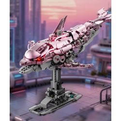 Beautiful and 13098 Beautiful and 13099 Xếp hình lắp ráp ghép mô hình Cá heo cơ khí