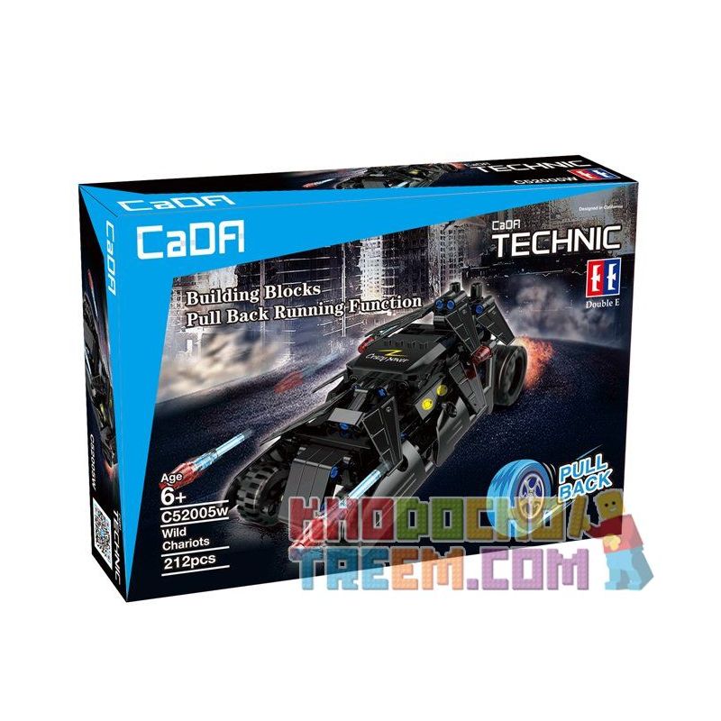DOUBLEE CADA C52005 52005 non  XE Ô TÔ BỌC THÉP CỦA NGƯỜI DƠI bộ đồ chơi xếp lắp ráp ghép mô hình  WILD CHARIOTS Kỹ Thuật Công Nghệ Cao Mô Hình Phương Tiện 212 khối