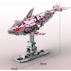 Beautiful and 13098 Beautiful and 13099 Xếp hình lắp ráp ghép mô hình Cá heo cơ khí