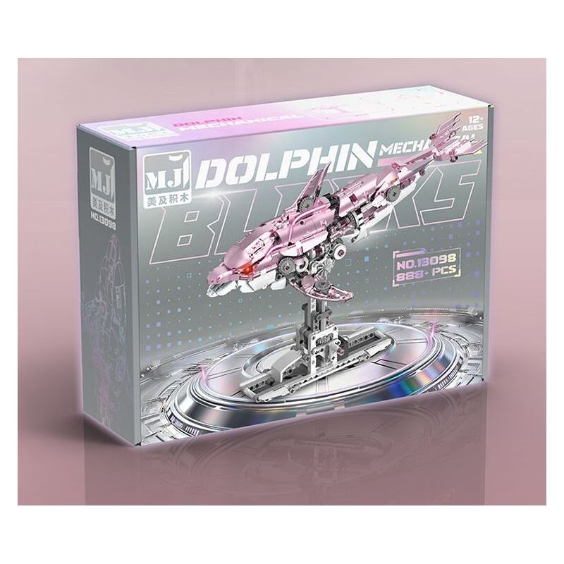 Beautiful and 13098 Beautiful and 13099 Xếp hình lắp ráp ghép mô hình Cá heo cơ khí