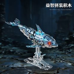 Beautiful and 13098 Beautiful and 13099 Xếp hình lắp ráp ghép mô hình Cá heo cơ khí