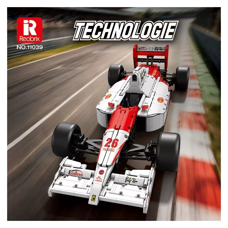 Reobrix 11039 Xếp hình lắp ráp ghép mô hình Đua xe công thức MP4 1:8