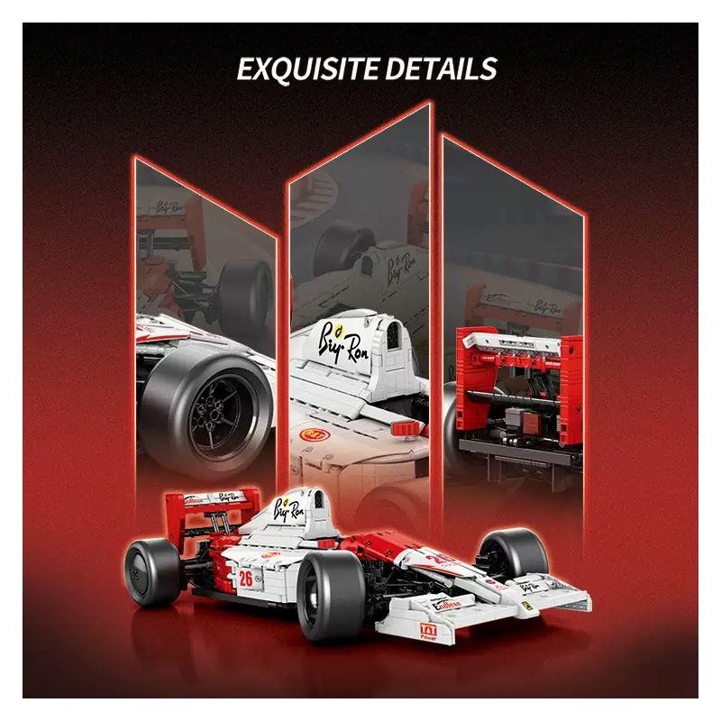 Reobrix 11039 Xếp hình lắp ráp ghép mô hình Đua xe công thức MP4 1:8