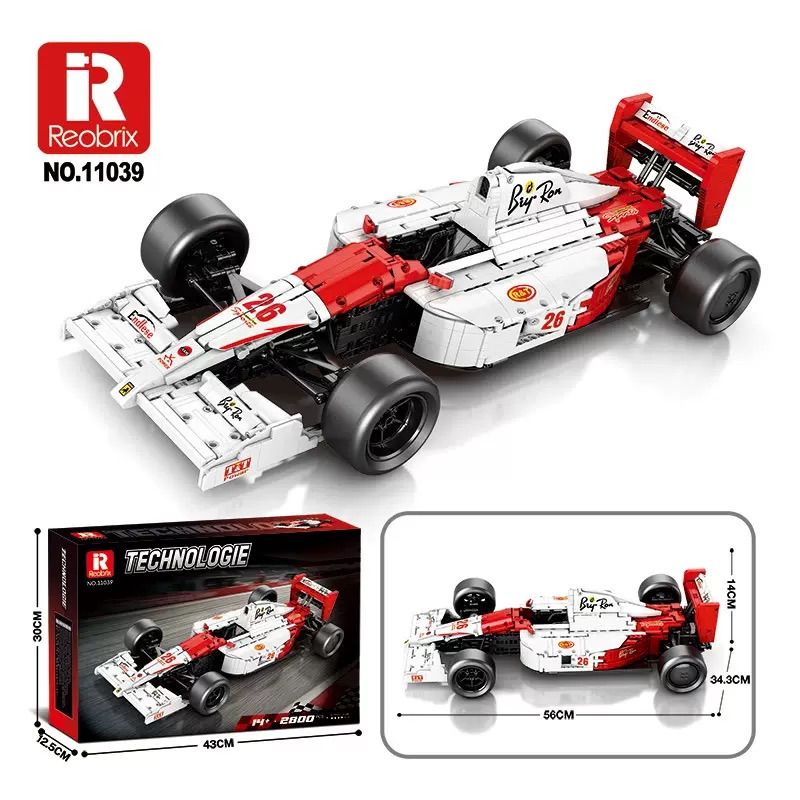 Reobrix 11039 Xếp hình lắp ráp ghép mô hình Đua xe công thức MP4 1:8
