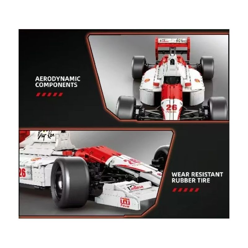 Reobrix 11039 Xếp hình lắp ráp ghép mô hình Đua xe công thức MP4 1:8