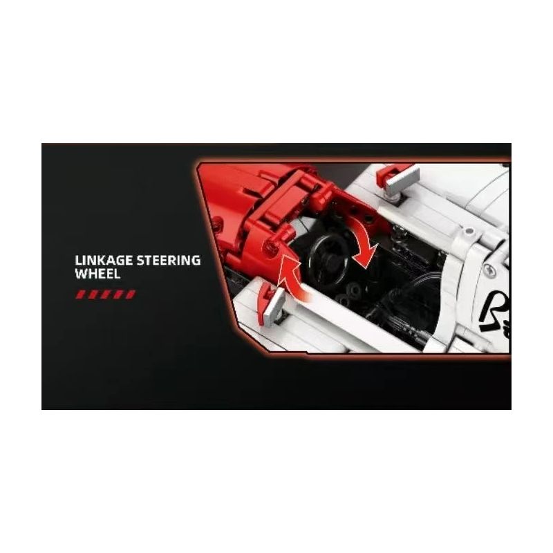 Reobrix 11039 Xếp hình lắp ráp ghép mô hình Đua xe công thức MP4 1:8