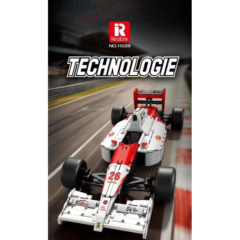 Reobrix 11039 Xếp hình lắp ráp ghép mô hình Đua xe công thức MP4 1:8