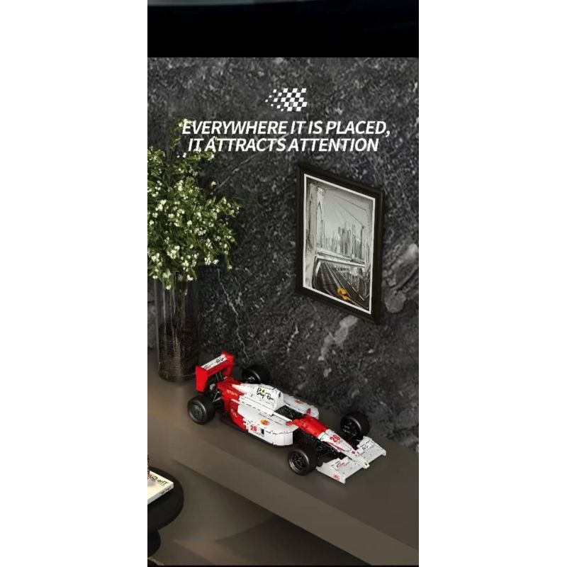 Reobrix 11039 Xếp hình lắp ráp ghép mô hình Đua xe công thức MP4 1:8