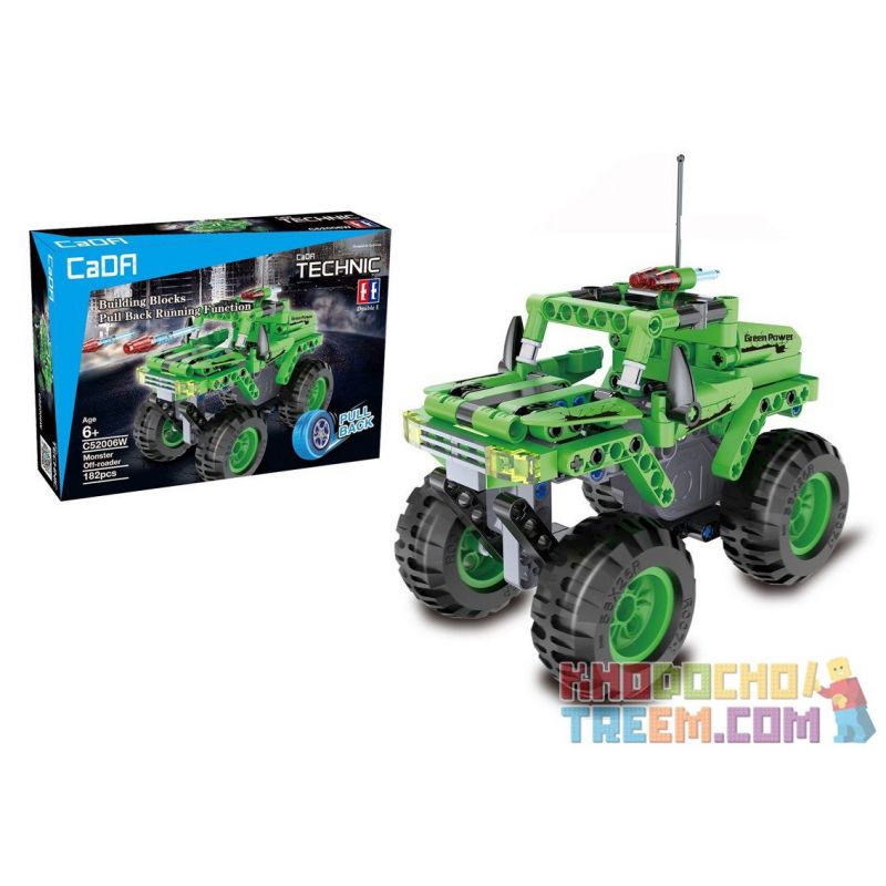 DOUBLEE CADA C52006 52006 non  XE OFF-ROAD bộ đồ chơi xếp lắp ráp ghép mô hình  MONSTER OFF-ROADER Kỹ Thuật Công Nghệ Cao Mô Hình Phương Tiện 182 khối