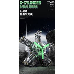 GOQI YC489 S-Cylinder Radial Engine Xếp hình lắp ráp ghép mô hình Bầu trời đầy sao: Động cơ sao hành tinh