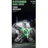GOQI YC489 S-Cylinder Radial Engine Xếp hình lắp ráp ghép mô hình Bầu trời đầy sao: Động cơ sao hành tinh