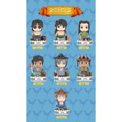 Yingji brick house A001 Xếp hình lắp ráp ghép mô hình Cậu bé đầu gạch đảo Dongji