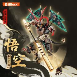 iBlock ib1063 Xếp hình lắp ráp ghép mô hình Truyền thuyết về các vị thần chiến giáp: Monkey King, Monkey King