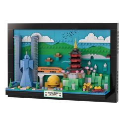 WANGE LIGAO Dr.Luck 4924 City Postcard Xếp hình lắp ráp ghép mô hình Bưu thiếp thành phố: Hàng Châu