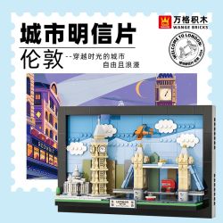WANGE LIGAO Dr.Luck 4926 City Postcard Xếp hình lắp ráp ghép mô hình Bưu thiếp thành phố: Luân Đôn