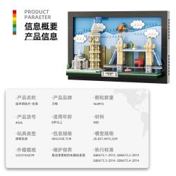 WANGE LIGAO Dr.Luck 4926 City Postcard Xếp hình lắp ráp ghép mô hình Bưu thiếp thành phố: Luân Đôn