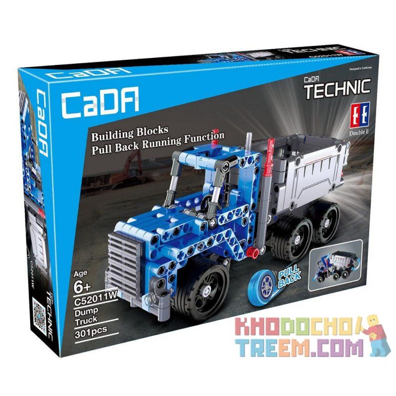 DOUBLEE CADA C52011 52011 non  XE TẢI CHỞ PHẾ LIỆU bộ đồ chơi xếp lắp ráp ghép mô hình  DUMP TUCK Kỹ Thuật Công Nghệ Cao Mô Hình Phương Tiện 301 khối