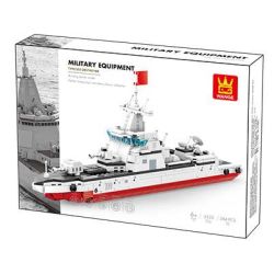 WANGE LIGAO Dr.Luck 3522 Type 055 Destroyer Xếp hình lắp ráp ghép mô hình kẻ hủy diệt