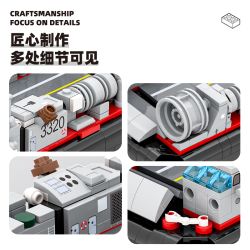 WANGE LIGAO Dr.Luck 3525 Type 726 LCAC Xếp hình lắp ráp ghép mô hình tàu đổ bộ đệm khí