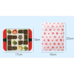 DUBIE 416 The Little Red Riding Hood Xếp hình lắp ráp ghép mô hình Trò chơi board game Cô bé quàng khăn đỏ và sách ảnh