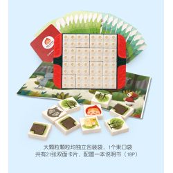 DUBIE 416 The Little Red Riding Hood Xếp hình lắp ráp ghép mô hình Trò chơi board game Cô bé quàng khăn đỏ và sách ảnh