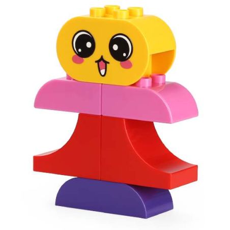 WANGE LIGAO Dr.Luck 096-5A My First Emotional Girl 4in1 Xếp hình lắp ráp ghép mô hình Cảm xúc nhỏ đầu tiên của tôi: Cô gái (4 trong 1)