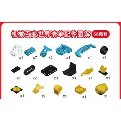 DUBIE 096-11A Xếp hình lắp ráp ghép mô hình Cơ học thay đổi các hạt lớn của thế giới