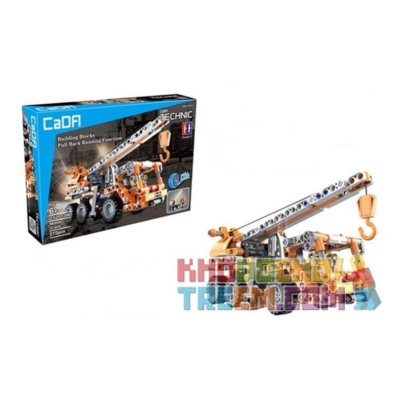 DOUBLEE CADA C52013 52013 non  XE CẨU bộ đồ chơi xếp lắp ráp ghép mô hình  MOBILE CRANE Kỹ Thuật Công Nghệ Cao Mô Hình Phương Tiện 272 khối