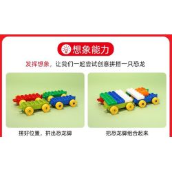 DUBIE 640 Xếp hình lắp ráp ghép mô hình Diễu hành động vật