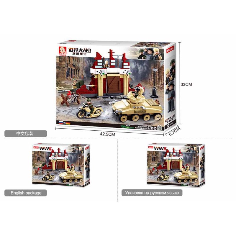 Sluban M38-0696 Xếp hình lắp ráp ghép mô hình Tái sinh từ nghịch cảnh - Trận Stalingrad