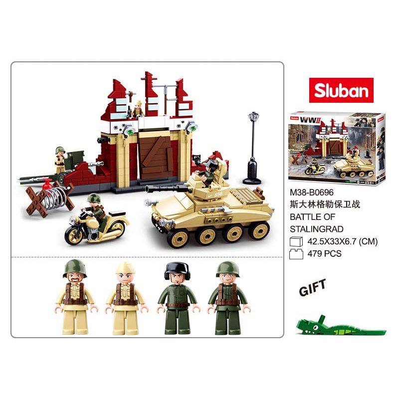 Sluban M38-0696 Xếp hình lắp ráp ghép mô hình Tái sinh từ nghịch cảnh - Trận Stalingrad