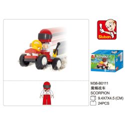 Sluban M38-B0111 Xếp hình lắp ráp ghép mô hình Crazy Racing-Scorpion Chariot