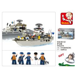 Sluban M38-B0122 Xếp hình lắp ráp ghép mô hình khinh hạm