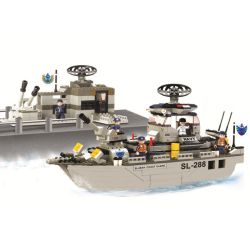 Sluban M38-B0122 Xếp hình lắp ráp ghép mô hình khinh hạm