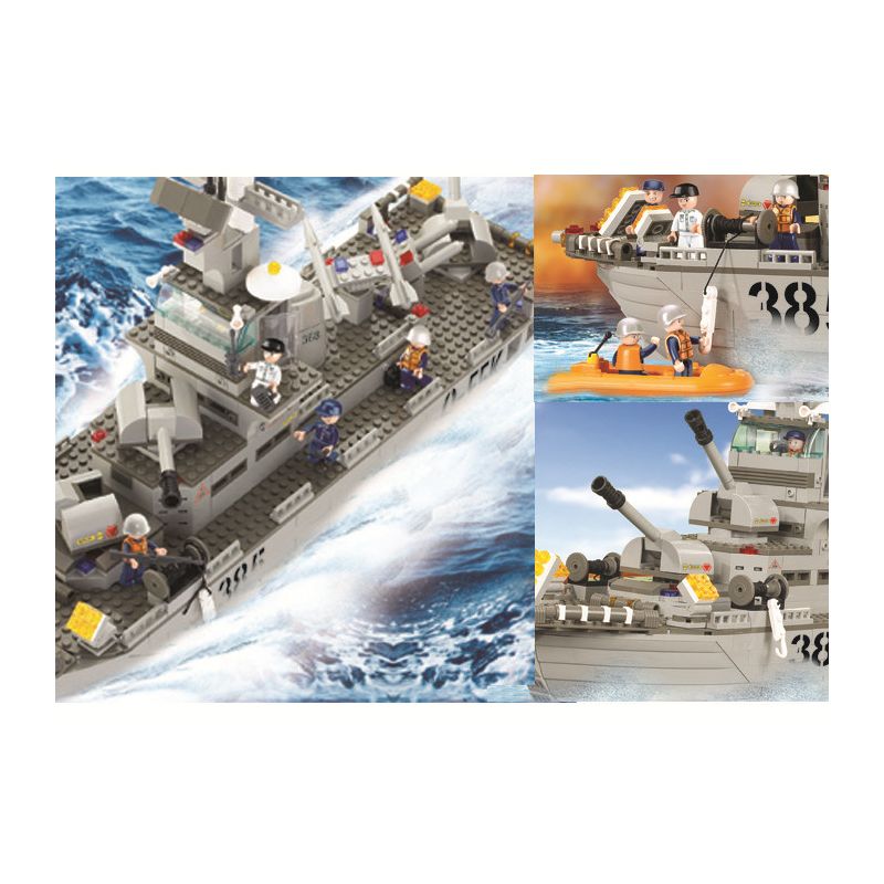 Sluban M38-B0126 Xếp hình lắp ráp ghép mô hình Hạm đội Hải quân - Tàu tuần dương